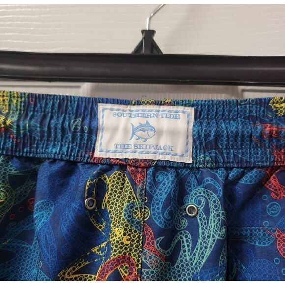 Southern Tide Men's Skipjack Octopus  Trunks XXL 5" - Picture 6 of 7
